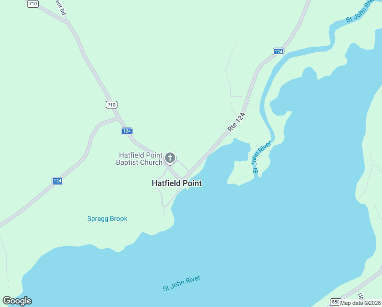 map of restaurants, bars, coffee shops, grocery stores, and more near 7 Church Loop Road in Hatfield Point