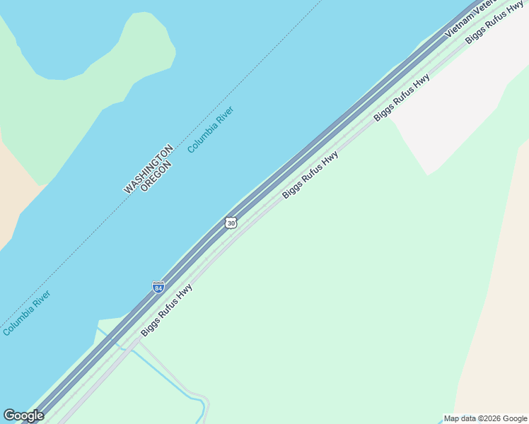 map of restaurants, bars, coffee shops, grocery stores, and more near Biggs-Rufus Highway in Wasco