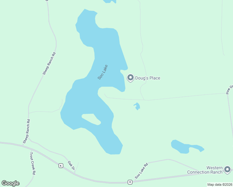 map of restaurants, bars, coffee shops, grocery stores, and more near 7140 Somo Lane in Rhinelander