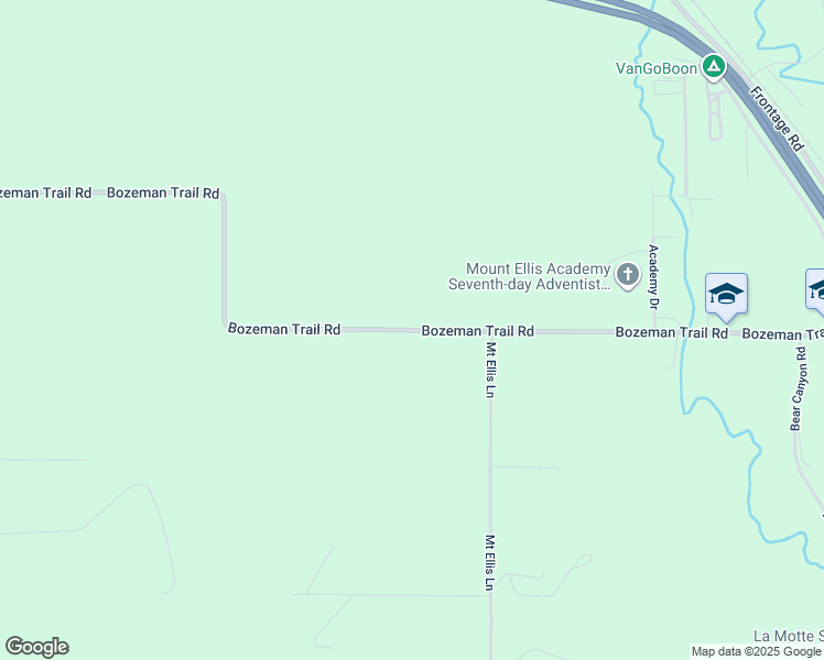 map of restaurants, bars, coffee shops, grocery stores, and more near 3333 Bozeman Trail Road in Bozeman