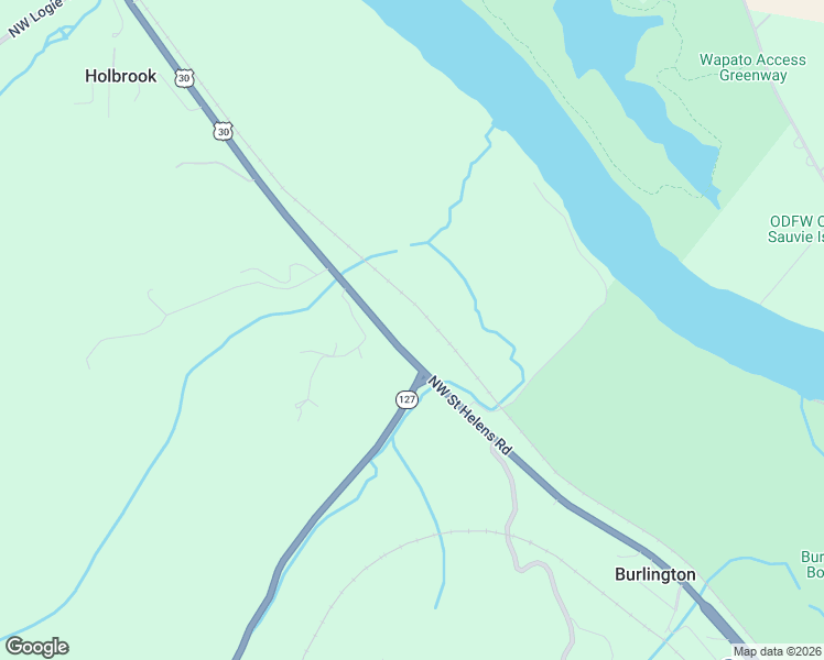 map of restaurants, bars, coffee shops, grocery stores, and more near 17622 Northwest Saint Helens Road in Portland