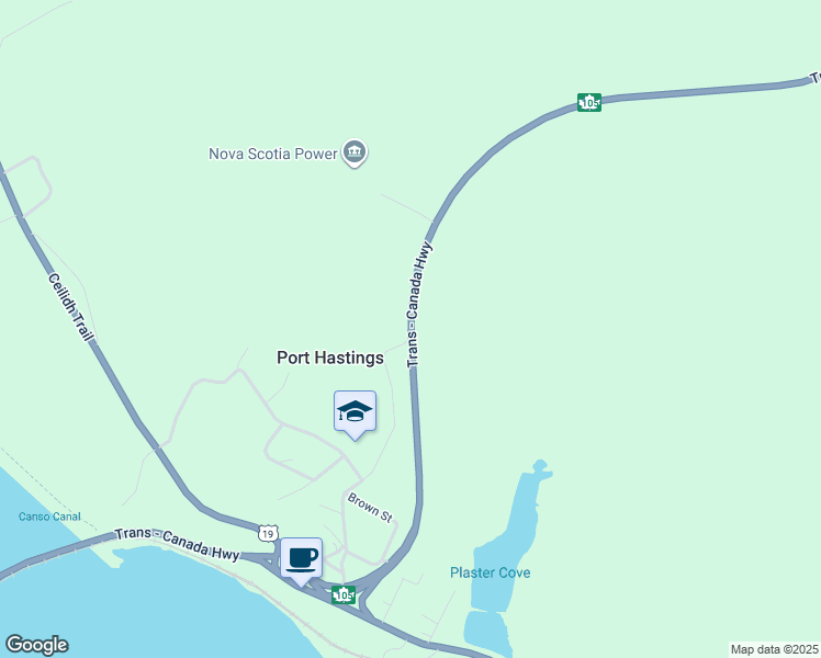map of restaurants, bars, coffee shops, grocery stores, and more near in Port Hastings