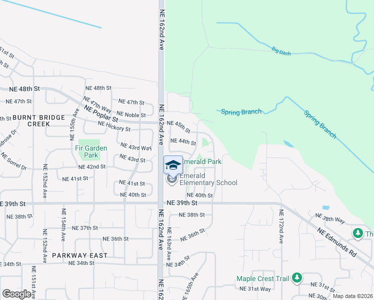 map of restaurants, bars, coffee shops, grocery stores, and more near 16402 Northeast 43rd Way in Vancouver