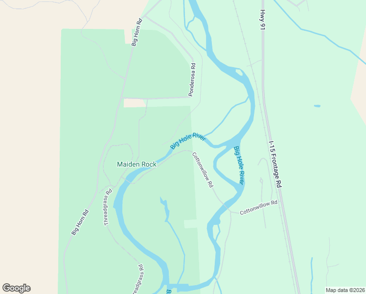 map of restaurants, bars, coffee shops, grocery stores, and more near 210 Ponderosa Road in Beaverhead County