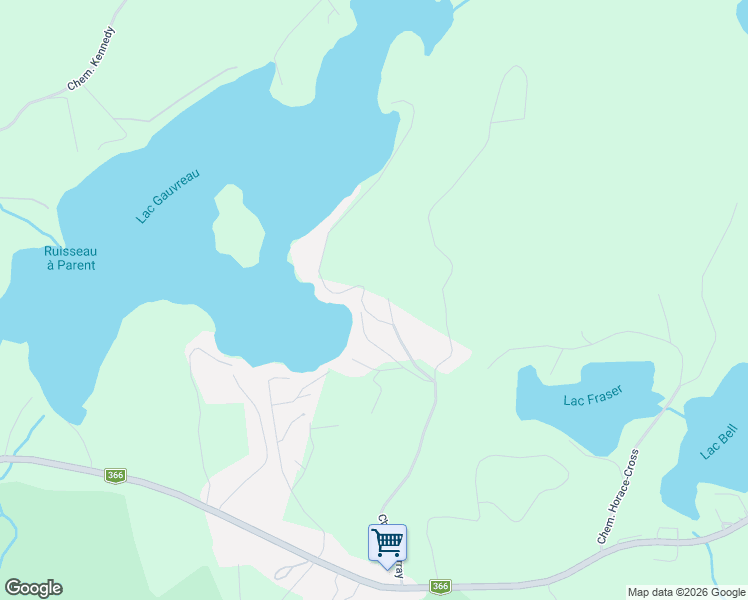 map of restaurants, bars, coffee shops, grocery stores, and more near 56 Chemin Murray in Sainte-Cécile-de-Masham