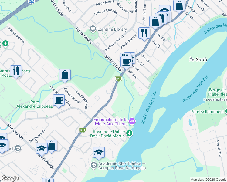 map of restaurants, bars, coffee shops, grocery stores, and more near Chemin de la Grande-Côte in Lorraine
