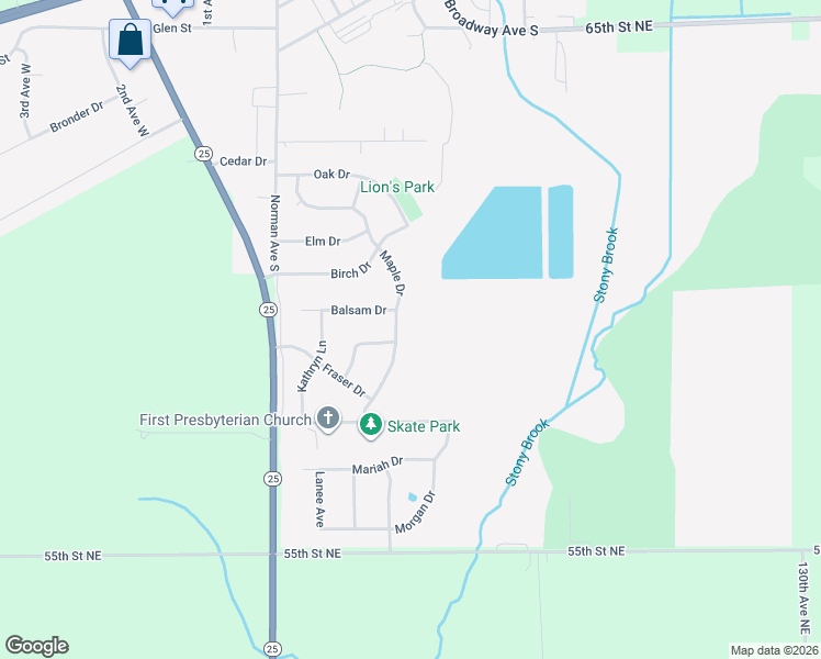 map of restaurants, bars, coffee shops, grocery stores, and more near 358 Maple Drive in Foley