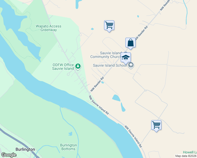 map of restaurants, bars, coffee shops, grocery stores, and more near 18131 Northwest Reeder Road in Portland