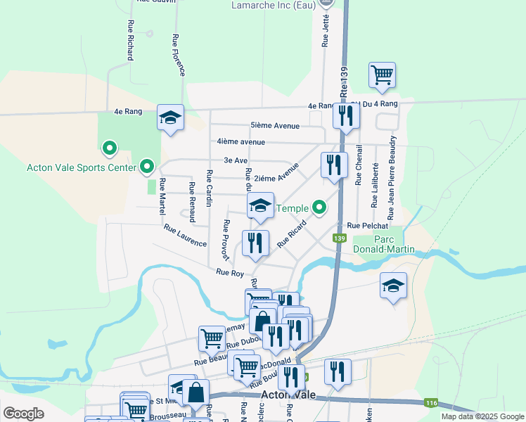 1360 Rue Deslandes, Acton Vale QC Walk Score