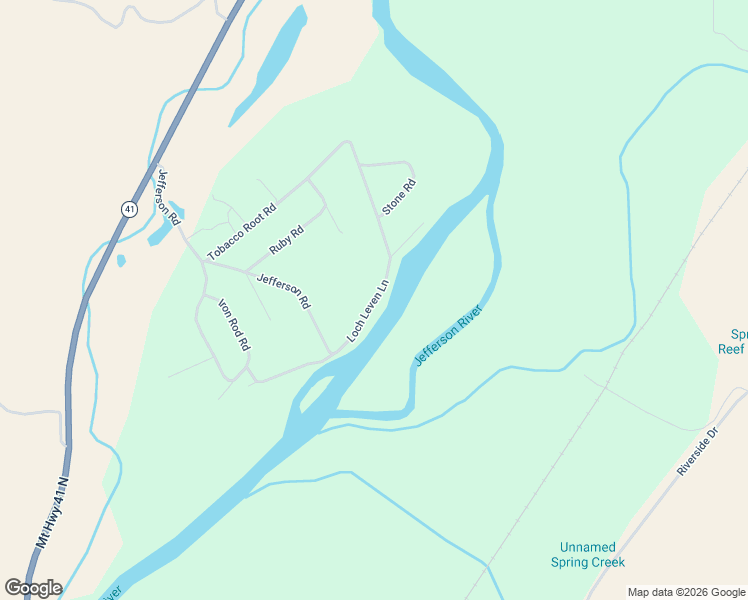 map of restaurants, bars, coffee shops, grocery stores, and more near Loch Leven Lane in Madison County