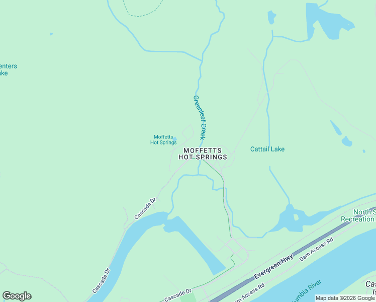 map of restaurants, bars, coffee shops, grocery stores, and more near East Cascade Drive in North Bonneville