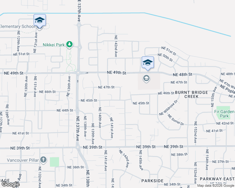 map of restaurants, bars, coffee shops, grocery stores, and more near 4603 Northeast 142nd Avenue in Vancouver
