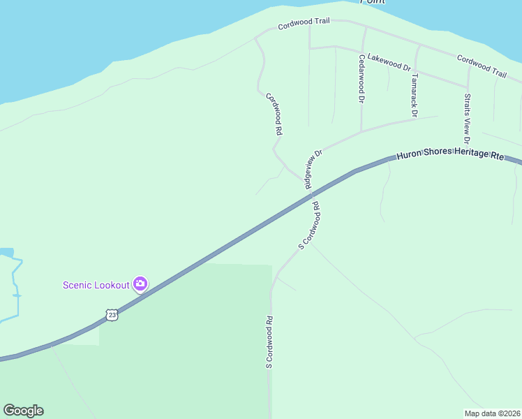 map of restaurants, bars, coffee shops, grocery stores, and more near 7245-7999 U.S. 23 in Cheboygan