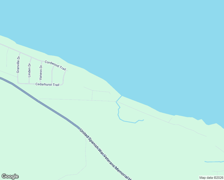 map of restaurants, bars, coffee shops, grocery stores, and more near 9515 High Banks Drive in Cheboygan