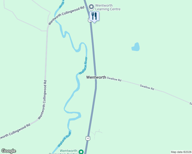 map of restaurants, bars, coffee shops, grocery stores, and more near in Wentworth