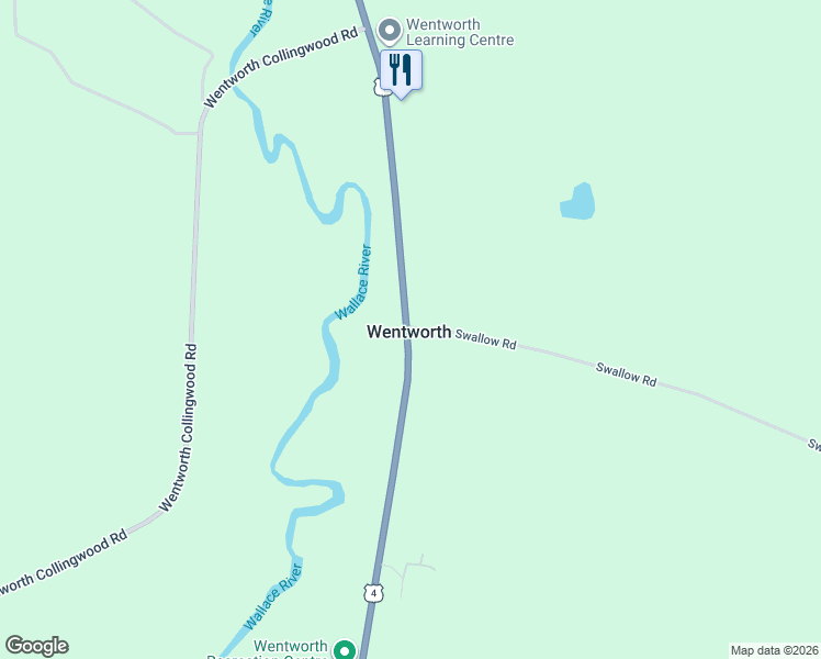 map of restaurants, bars, coffee shops, grocery stores, and more near in Wentworth