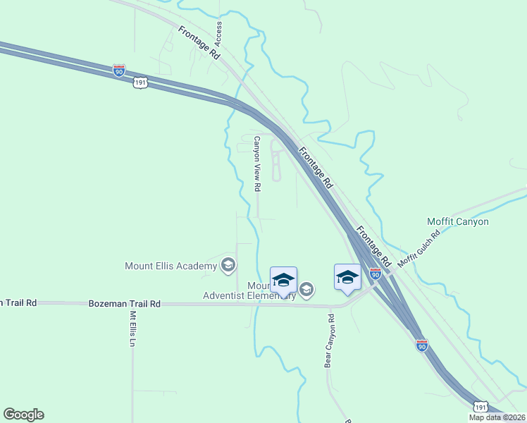 map of restaurants, bars, coffee shops, grocery stores, and more near 775 Canyon View Road in Bozeman
