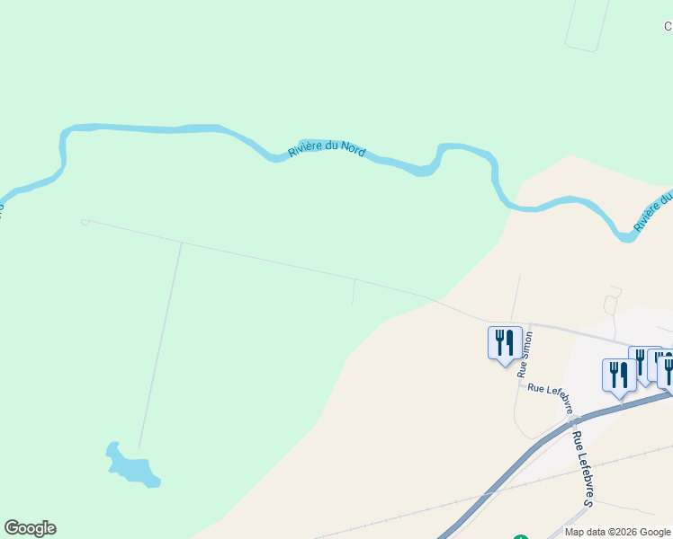map of restaurants, bars, coffee shops, grocery stores, and more near 485 Rue Saint Jean in Brownsburg