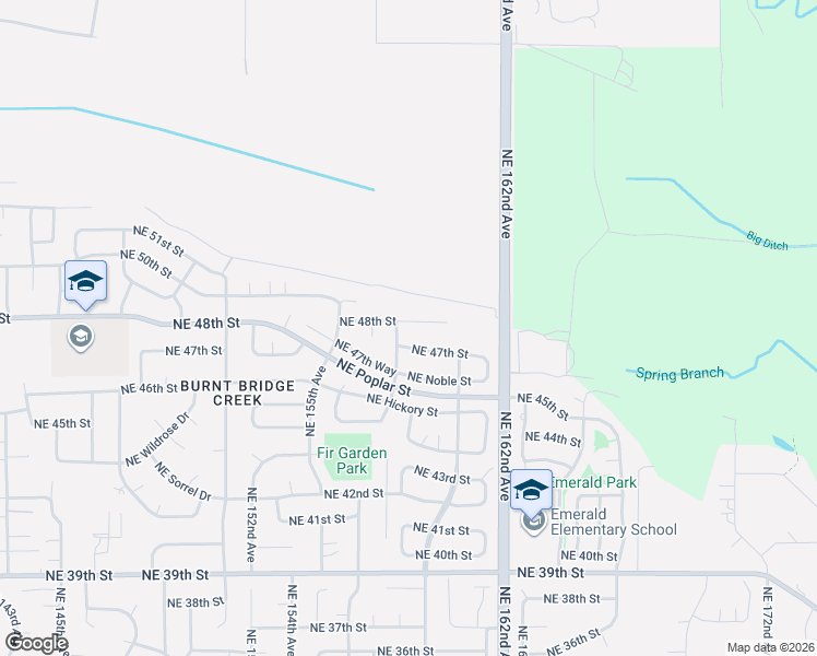 map of restaurants, bars, coffee shops, grocery stores, and more near 15805 Northeast 48th Circle in Vancouver