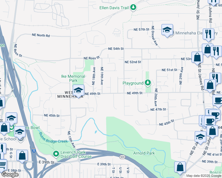 map of restaurants, bars, coffee shops, grocery stores, and more near in Vancouver