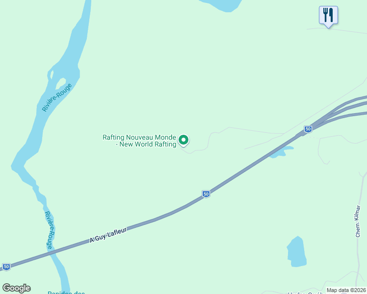 map of restaurants, bars, coffee shops, grocery stores, and more near 25 Chemin Des Sept Chutes in Argenteuil
