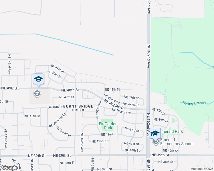 map of restaurants, bars, coffee shops, grocery stores, and more near 4719 Northeast 155th Avenue in Vancouver