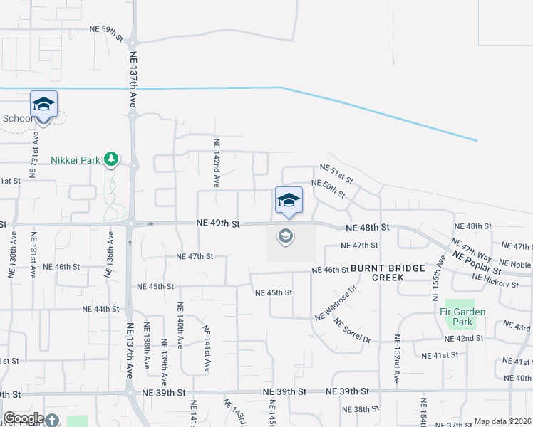 map of restaurants, bars, coffee shops, grocery stores, and more near 4908 Northeast 145th Avenue in Vancouver