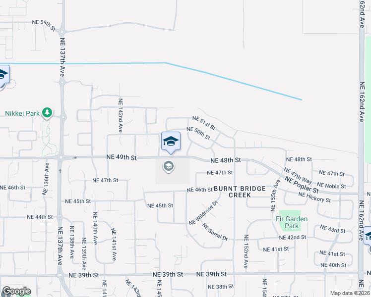 map of restaurants, bars, coffee shops, grocery stores, and more near 4906 Northeast 147th Avenue in Vancouver