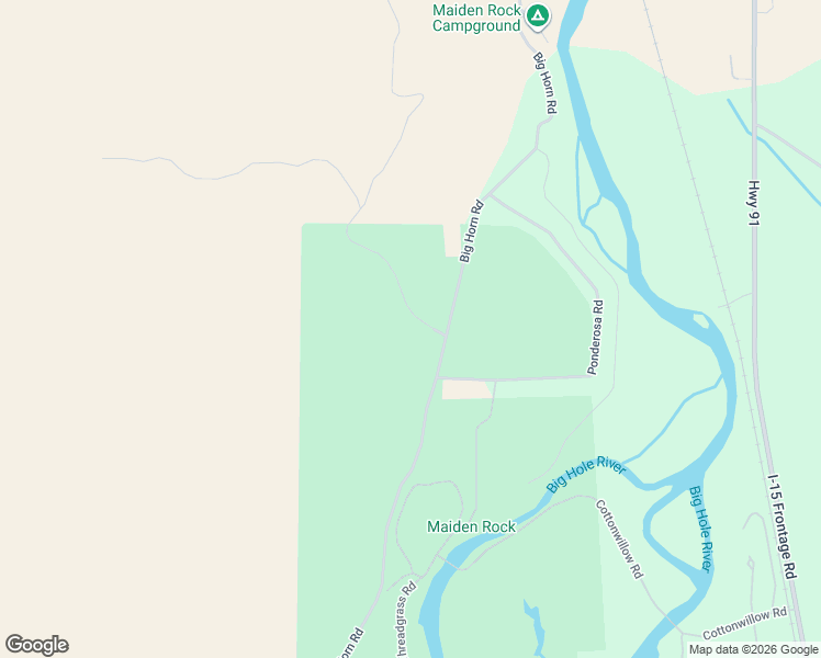 map of restaurants, bars, coffee shops, grocery stores, and more near 2651 Big Horn Road in Beaverhead County