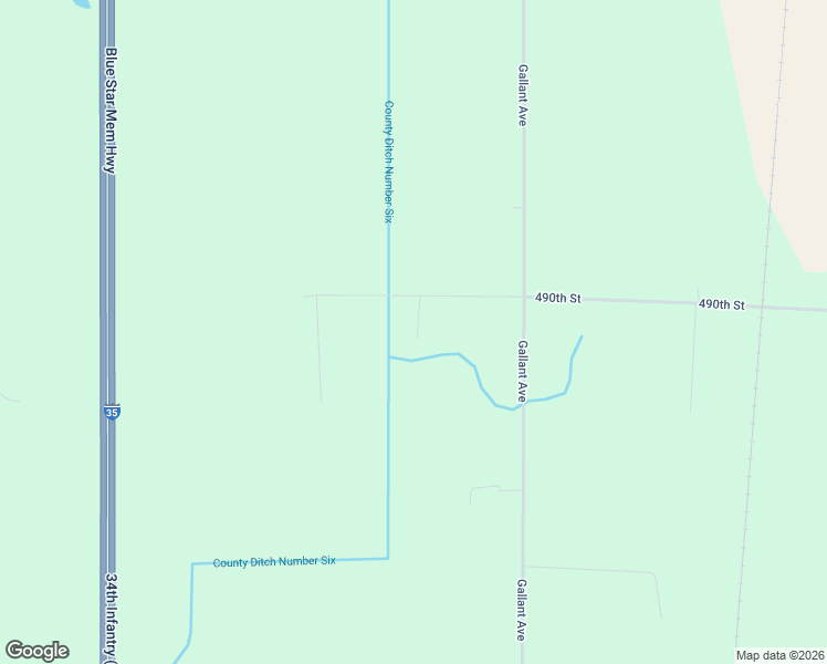 map of restaurants, bars, coffee shops, grocery stores, and more near 6357 490th Street in Rush City