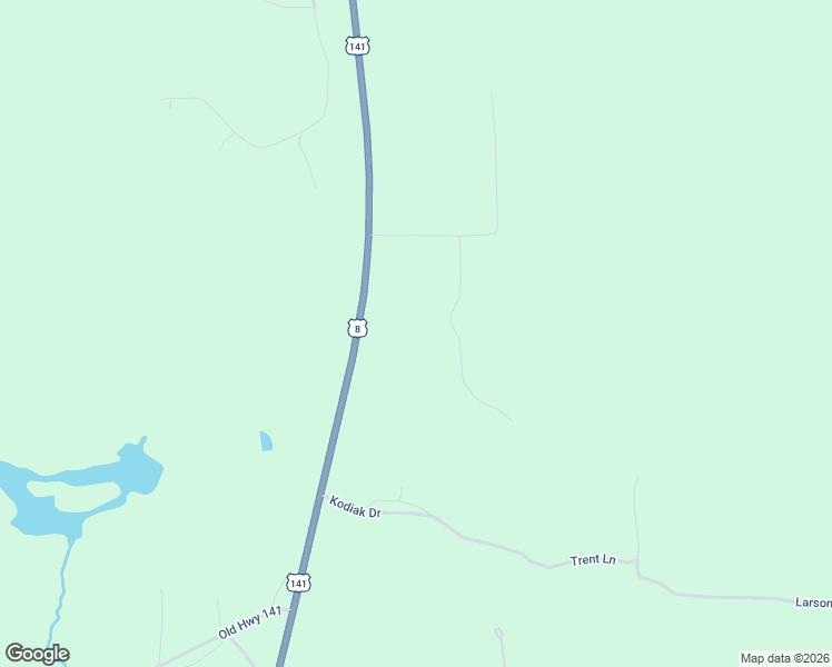 map of restaurants, bars, coffee shops, grocery stores, and more near N19415 Thompson East in Pembine