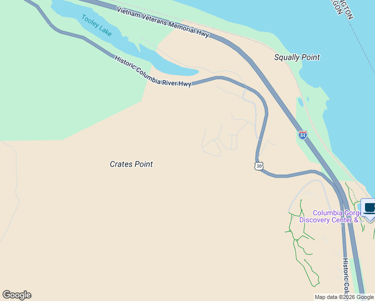 map of restaurants, bars, coffee shops, grocery stores, and more near 4557 Basalt Street in The Dalles
