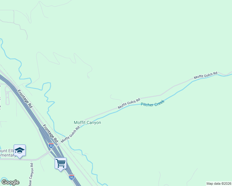 map of restaurants, bars, coffee shops, grocery stores, and more near 495 Moffit Gulch Road in Bozeman