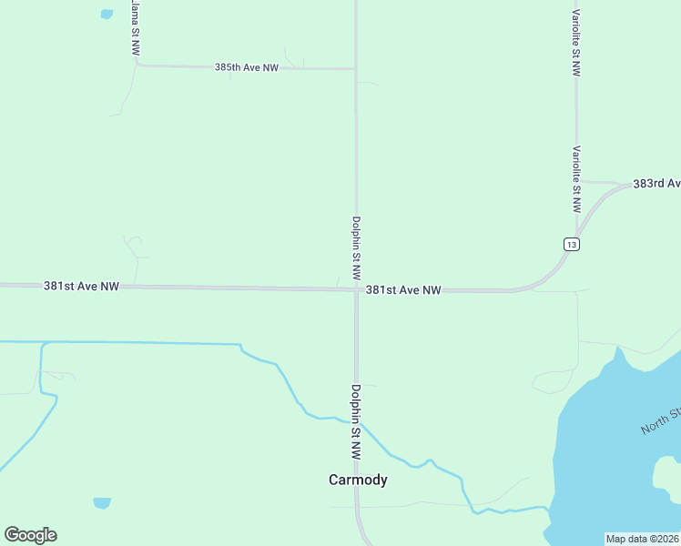 map of restaurants, bars, coffee shops, grocery stores, and more near 8005 381st Avenue Northwest in Dalbo