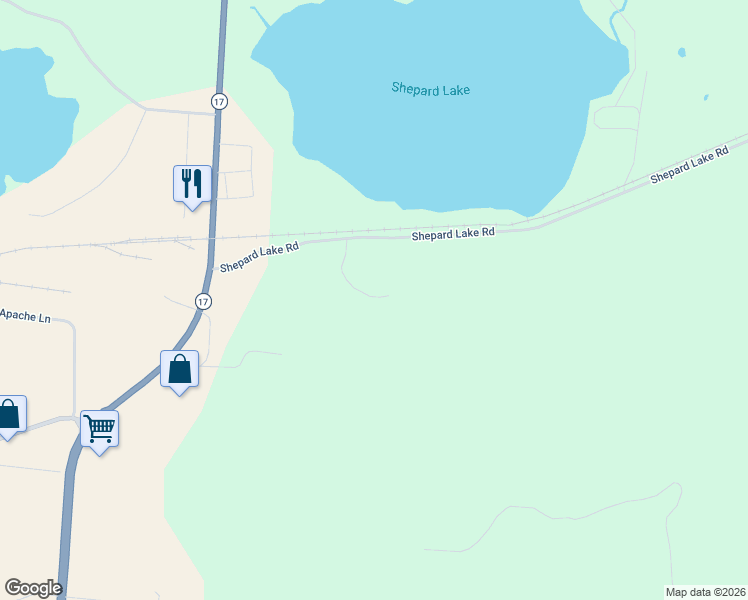 map of restaurants, bars, coffee shops, grocery stores, and more near 4038 Cambridge Court in Rhinelander