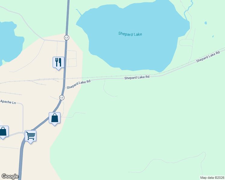 map of restaurants, bars, coffee shops, grocery stores, and more near 4038 Cambridge Court in Rhinelander