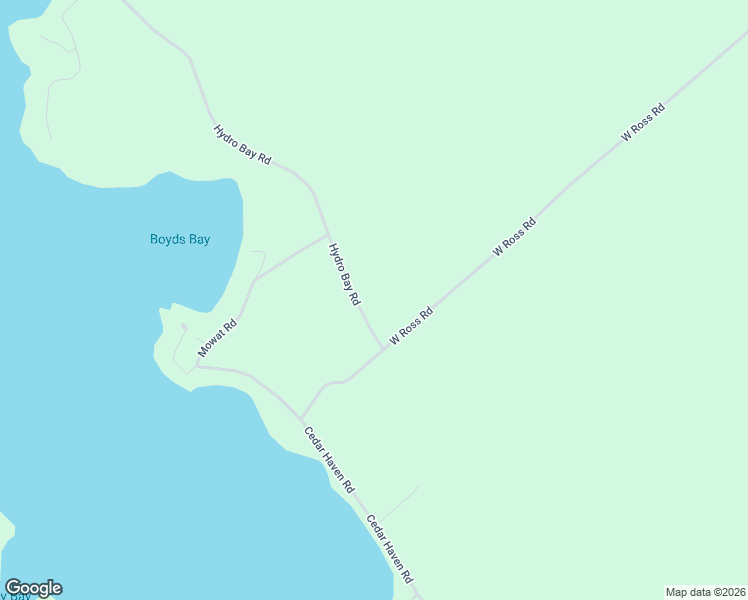 map of restaurants, bars, coffee shops, grocery stores, and more near 44 Hydro Bay Road in Cobden