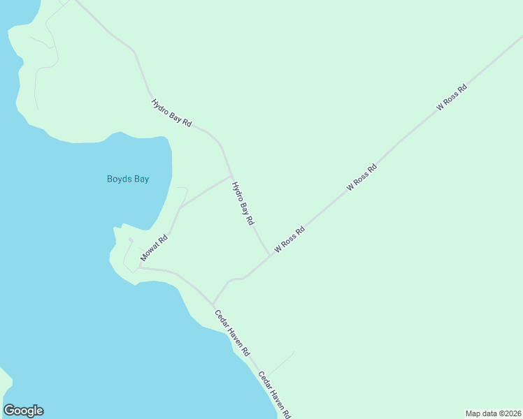 map of restaurants, bars, coffee shops, grocery stores, and more near 44 Hydro Bay Road in Cobden