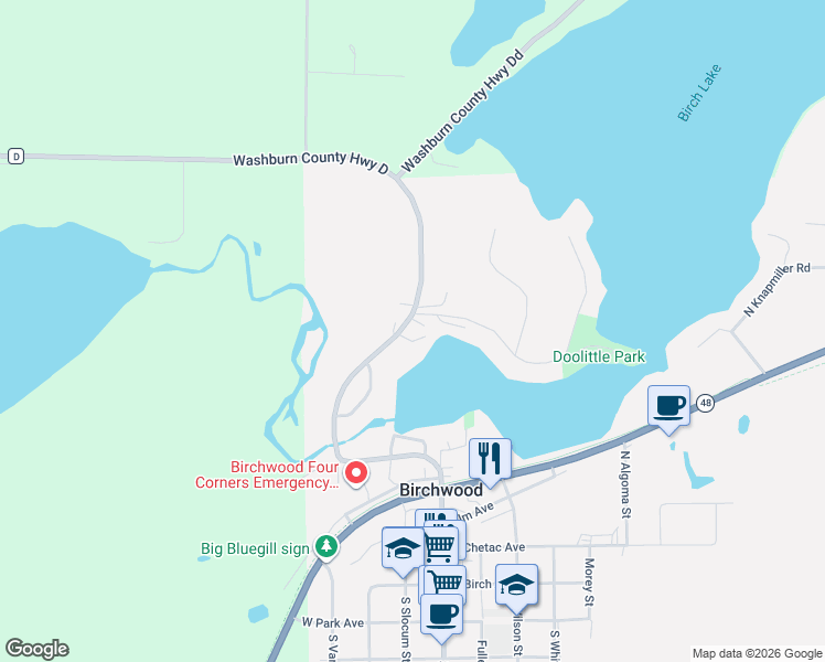map of restaurants, bars, coffee shops, grocery stores, and more near 701 Wise Road in Birchwood