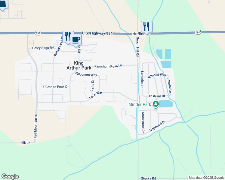 map of restaurants, bars, coffee shops, grocery stores, and more near 189 Talon Way in Bozeman