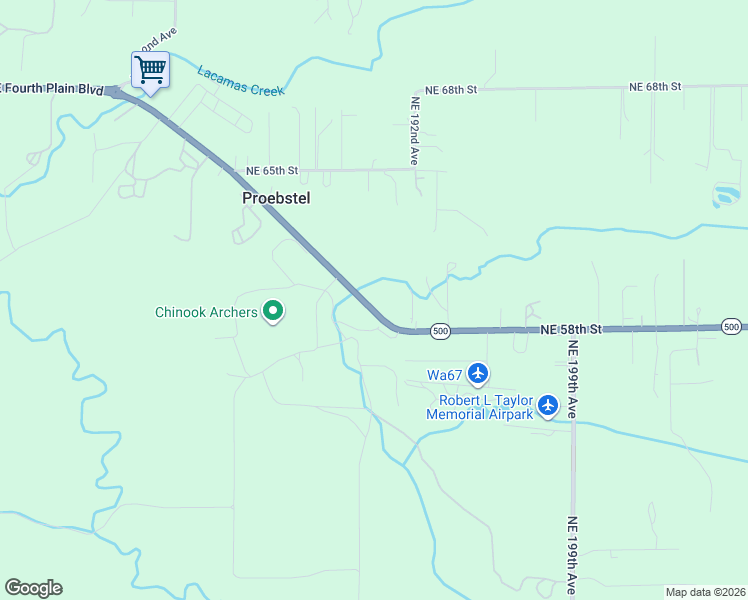 map of restaurants, bars, coffee shops, grocery stores, and more near 18924 Northeast Fourth Plain Boulevard in Vancouver