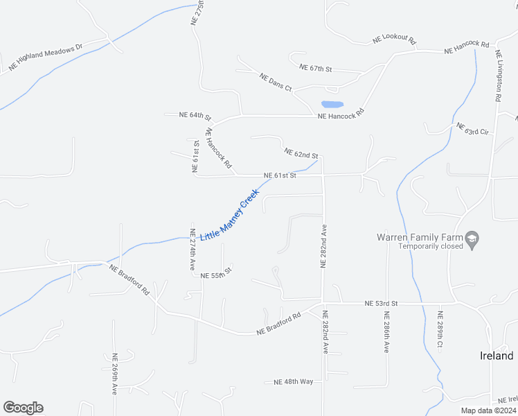 map of restaurants, bars, coffee shops, grocery stores, and more near 5814 Northeast 278th Avenue in Camas