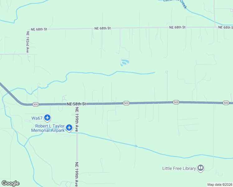 map of restaurants, bars, coffee shops, grocery stores, and more near 20316 Northeast 58th Street in Vancouver
