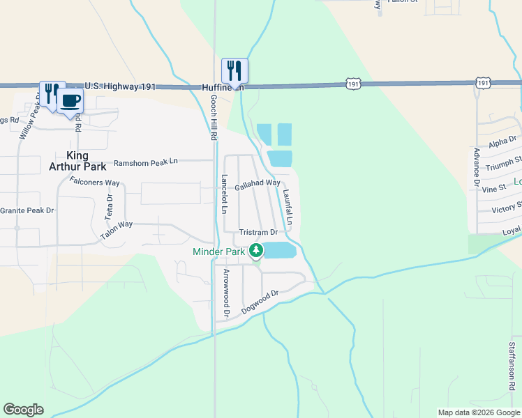 map of restaurants, bars, coffee shops, grocery stores, and more near 191 Gawain Way in Bozeman