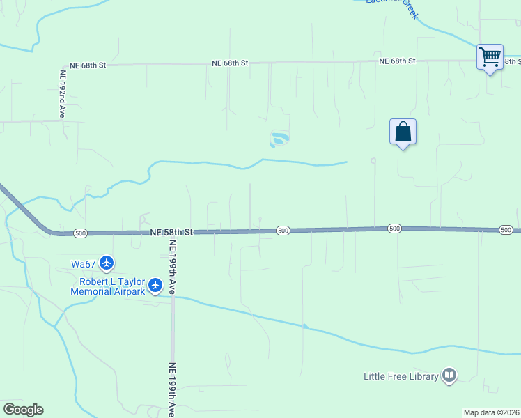 map of restaurants, bars, coffee shops, grocery stores, and more near 20316 Northeast 58th Street in Vancouver
