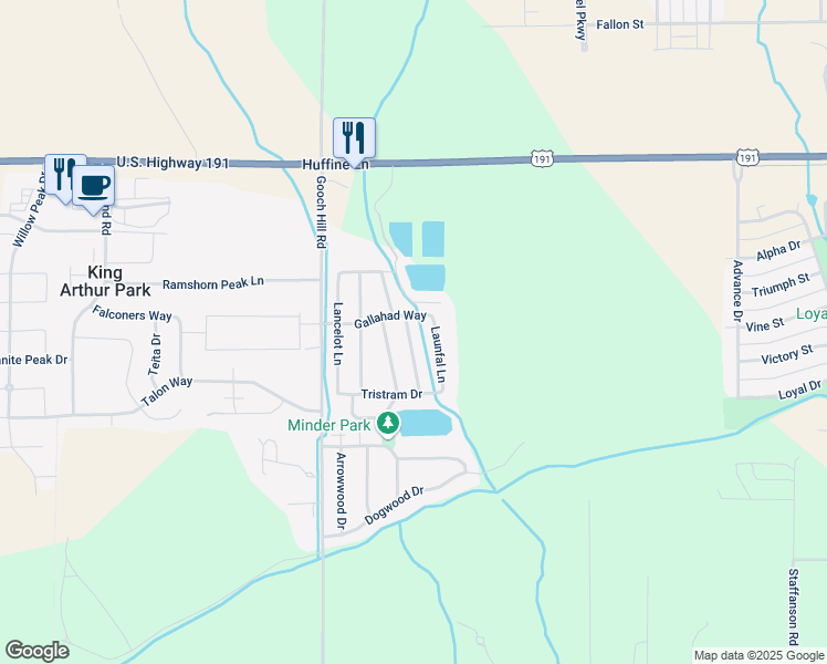 map of restaurants, bars, coffee shops, grocery stores, and more near 191 Gawain Way in Bozeman