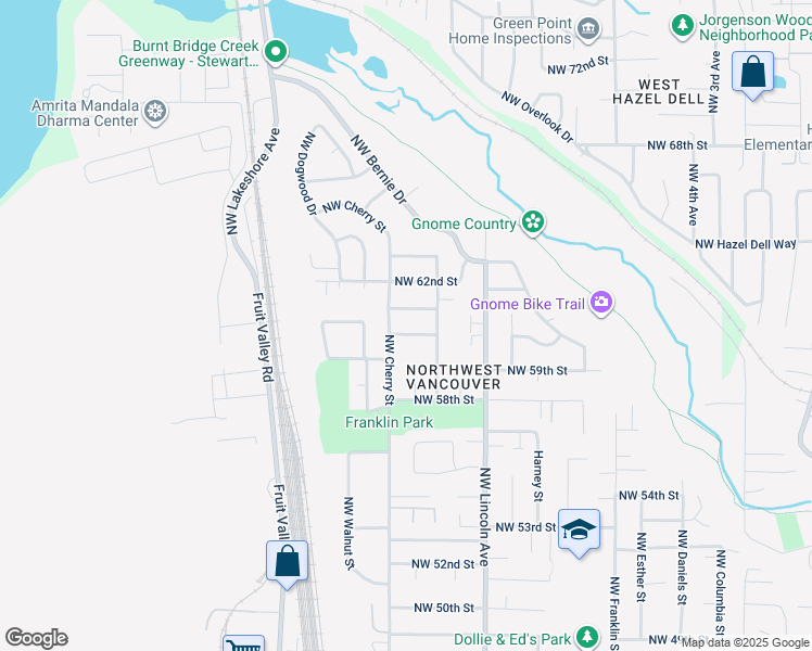 map of restaurants, bars, coffee shops, grocery stores, and more near 1400 Northwest 60th Street in Vancouver