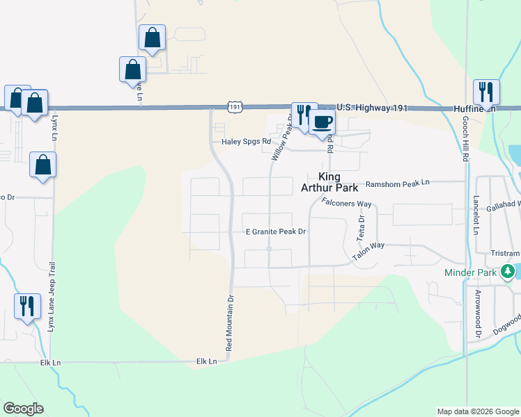 map of restaurants, bars, coffee shops, grocery stores, and more near 1-99 Rowland Rd in Bozeman