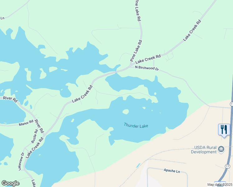 map of restaurants, bars, coffee shops, grocery stores, and more near 4978 Isle View Drive in Rhinelander
