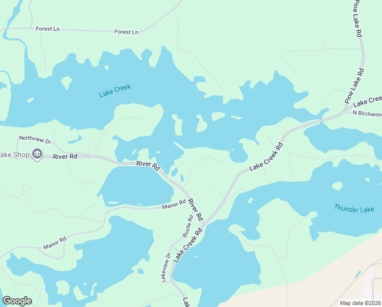 map of restaurants, bars, coffee shops, grocery stores, and more near 4157 Pine Point Drive in Rhinelander